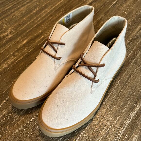 Seavees Maslon Desert Boot Chuka Sneakers Natural Organic Duck Canvas Size 10.5 main image 12